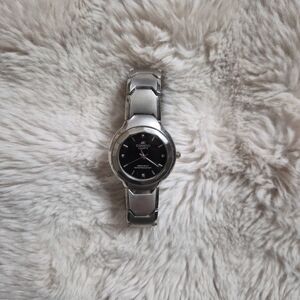 Mens Denacci Watch Silver Tone Classic Contemporary Modern Office Work Business